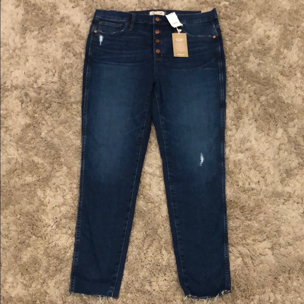 Madewell High-Rise Hanna Wash Skinny Jeans NWT - Picture 1 of 14
